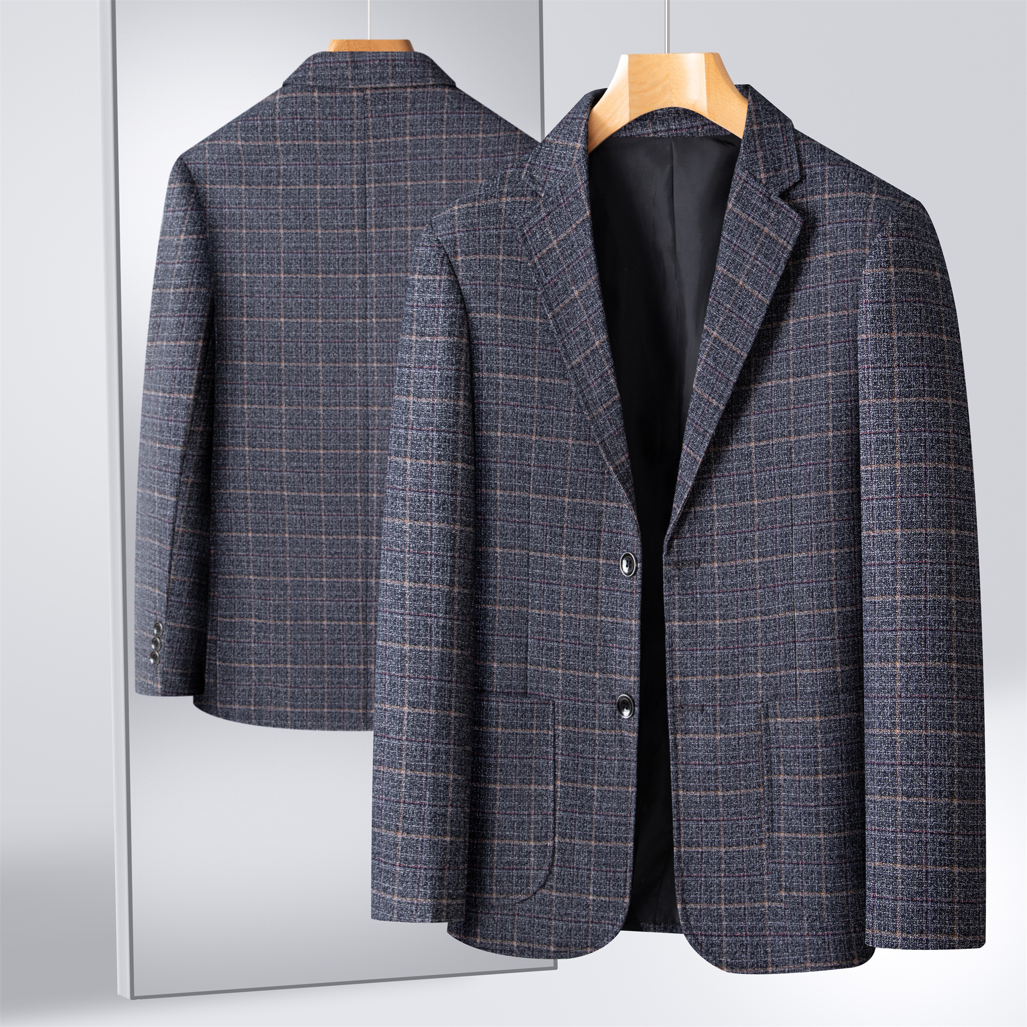 Men Formal Wear For Summer - Striped Suit Men's Plaid Suit Men's