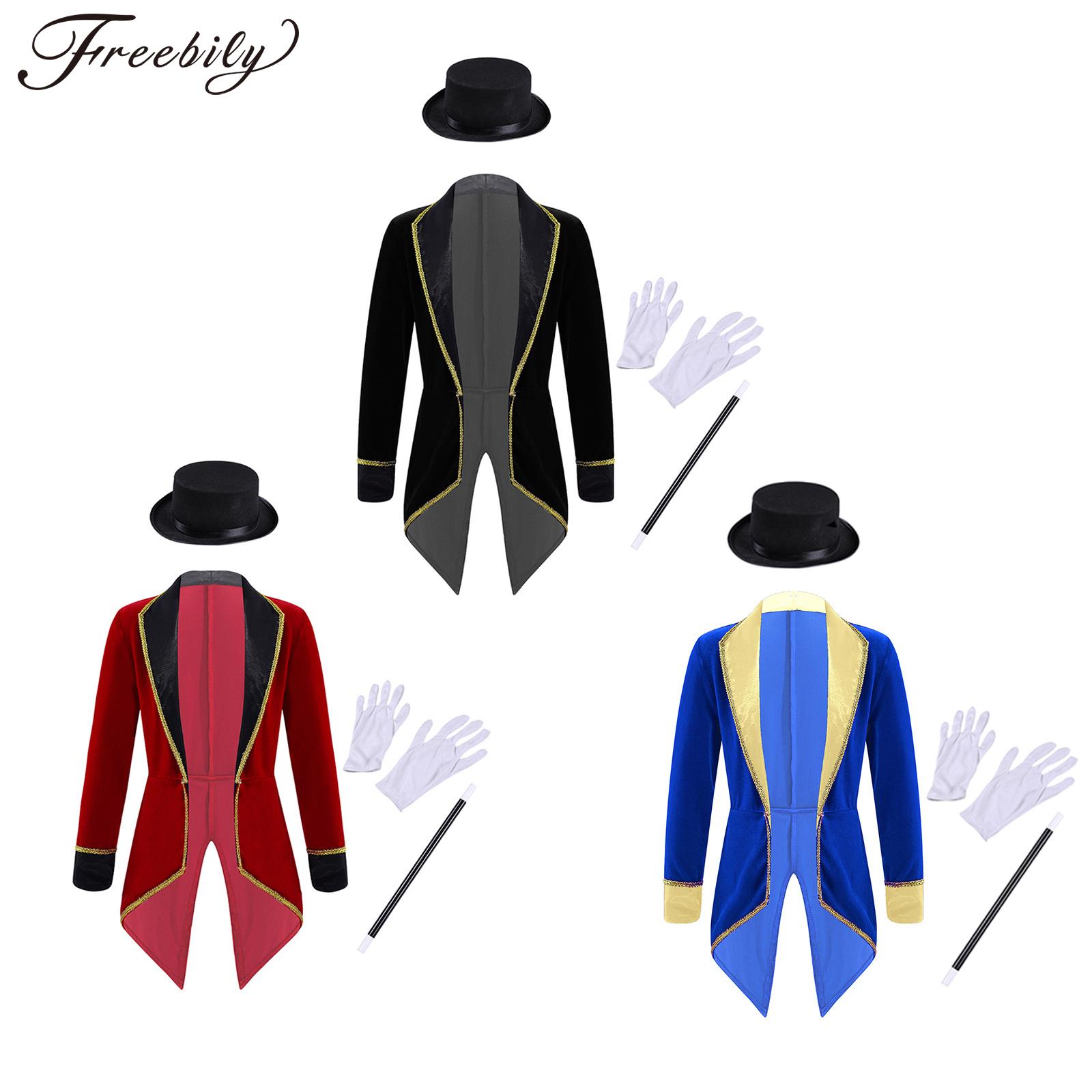 Formal Wear Gloves Men - Boys Performance Circus Ringmaster Costume Boy