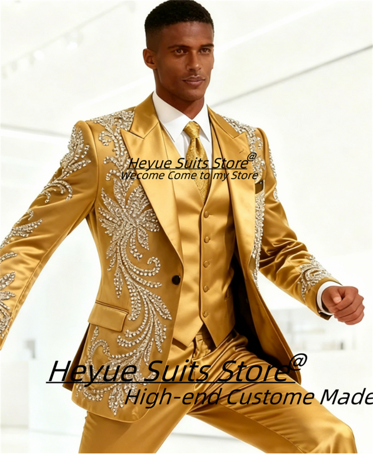 Men Formal Wear Wedding - High End Customized Men Suit Luxurious