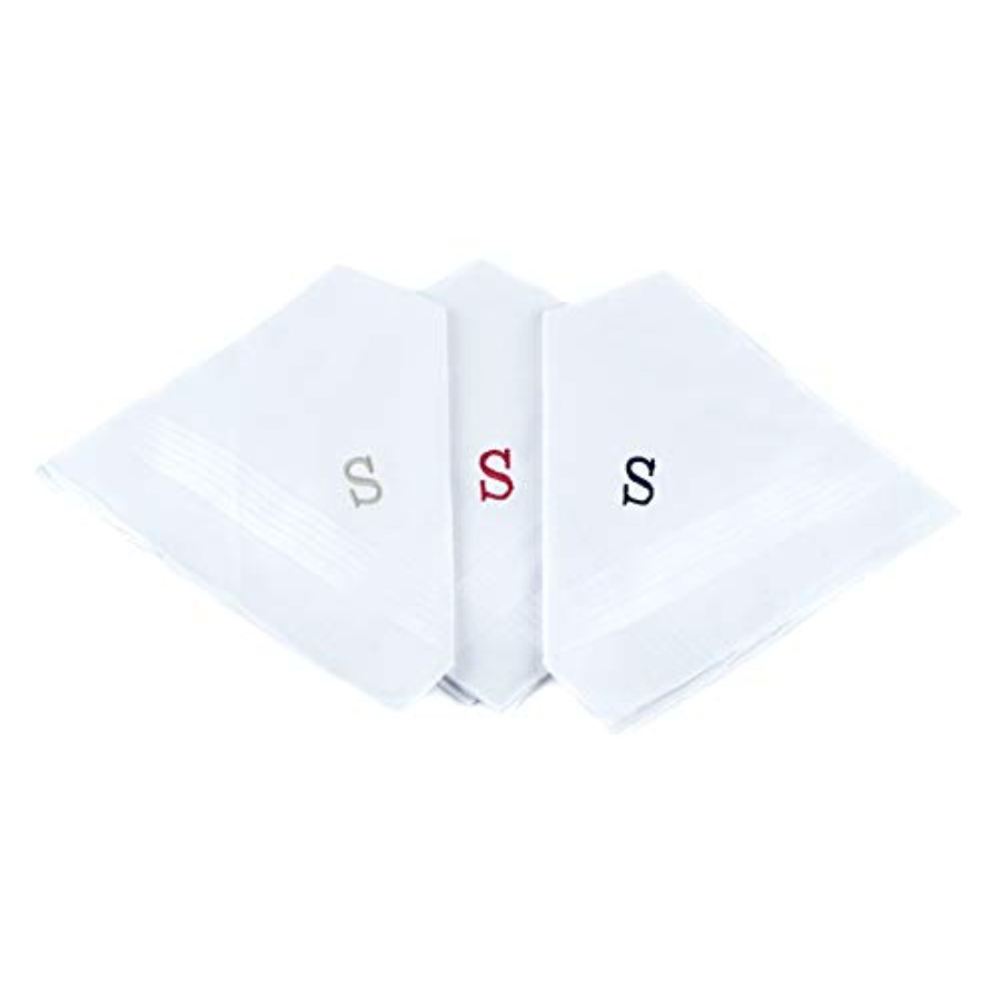 Monogrammed Handkerchief - Initial Handkerchief for Men, Monogrammed Boxed