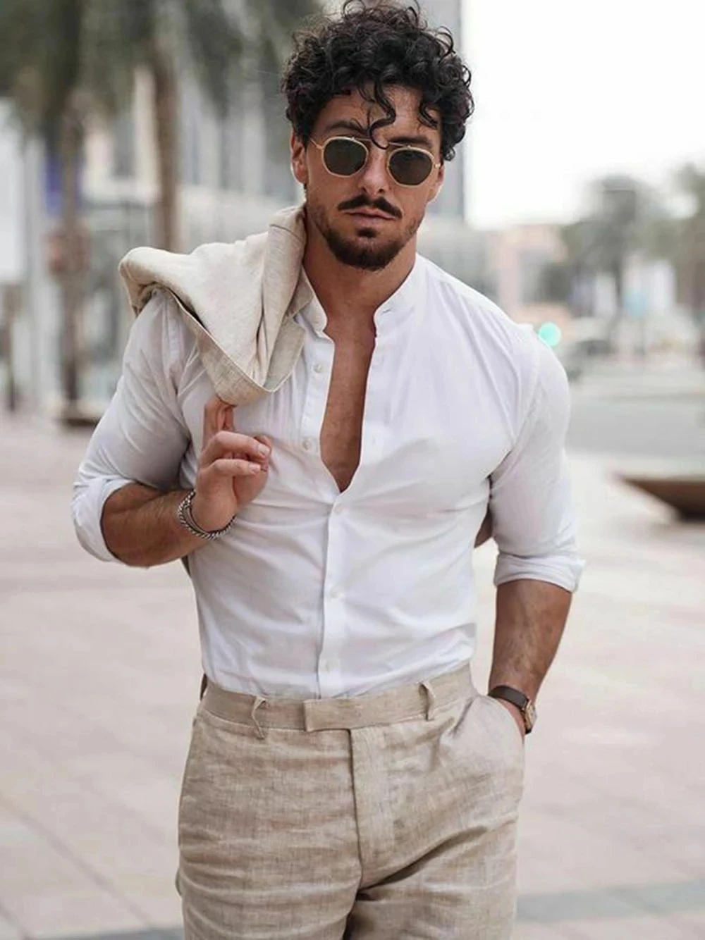 Summer Beach Business Linen Me - مراجعة Men Formal Wear Pants وسعره
