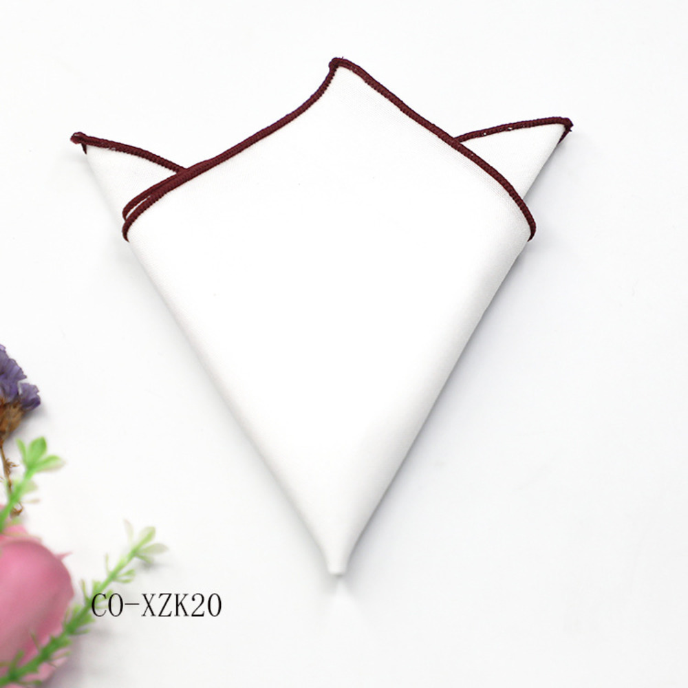 Solid Striped Brown Pocket Squ - مراجعة Men Formal Wear Wedding وسعره