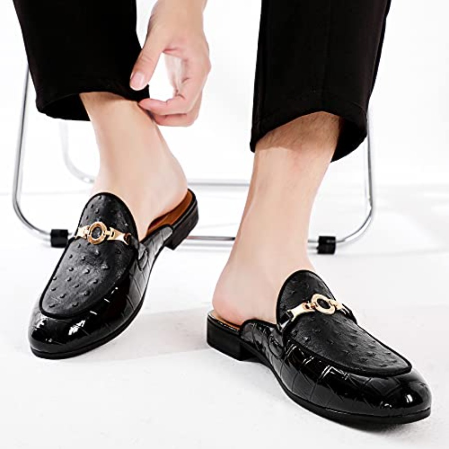 Men's Slip-on Mule Sandals Loa - مراجعة Men'S Formal Wear Slippers وسعره