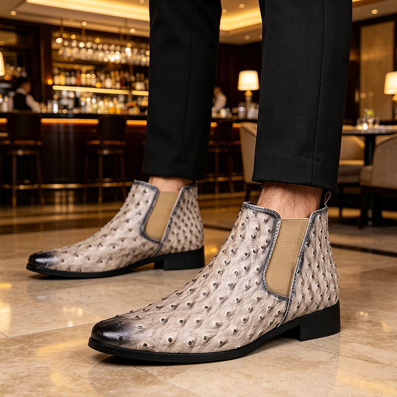 Men Chelsea Boots Imitation Os - مراجعة Men Formal Wear With Boots وسعره