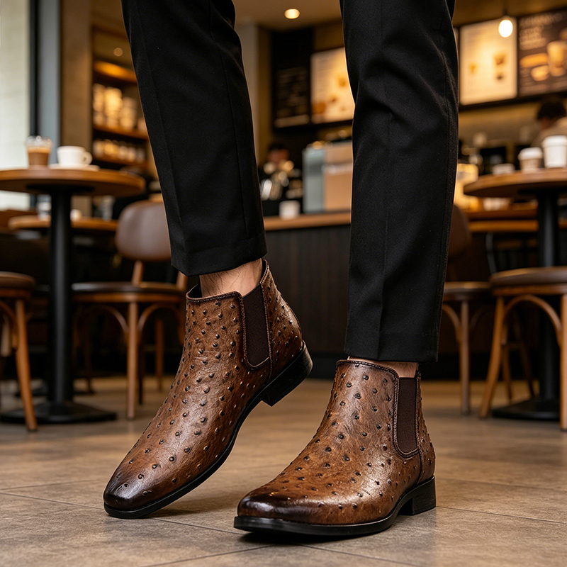 Men Chelsea Boots Imitation Os - مراجعة Men Formal Wear With Boots وسعره