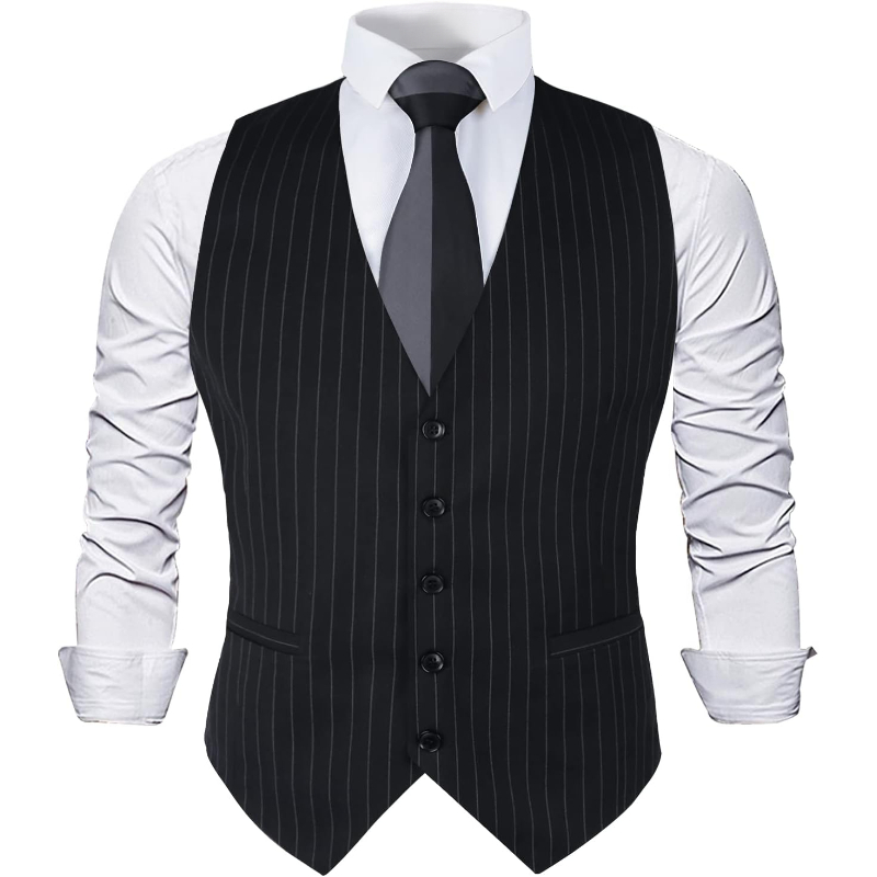Mens Pinstripe Business Suit V - مراجعة Men Formal Wear Wedding وسعره