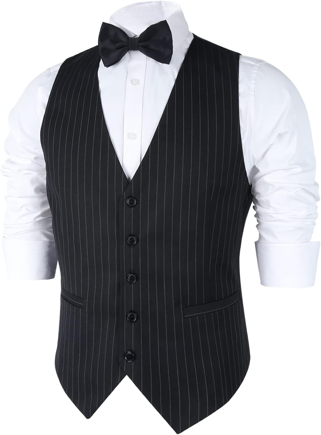 Mens Pinstripe Business Suit V - مراجعة Men Formal Wear Wedding وسعره