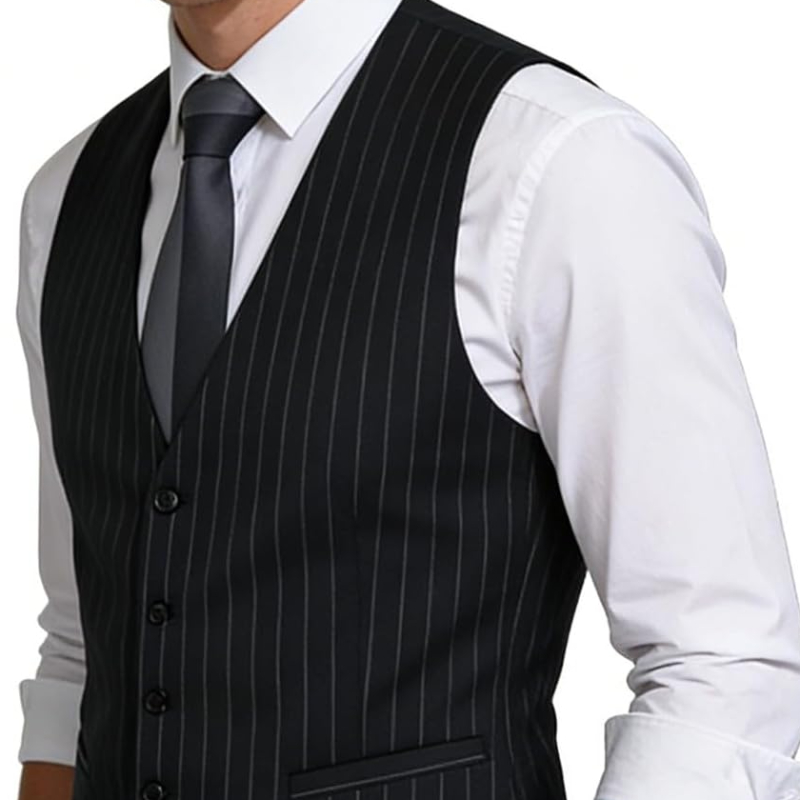 Mens Pinstripe Business Suit V - مراجعة Men Formal Wear Wedding وسعره