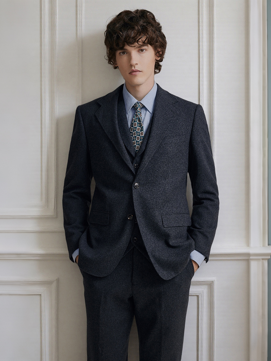 Premium Grey 55% Wool Men's Su - مراجعة Men'S Formal Wear Attire وسعره