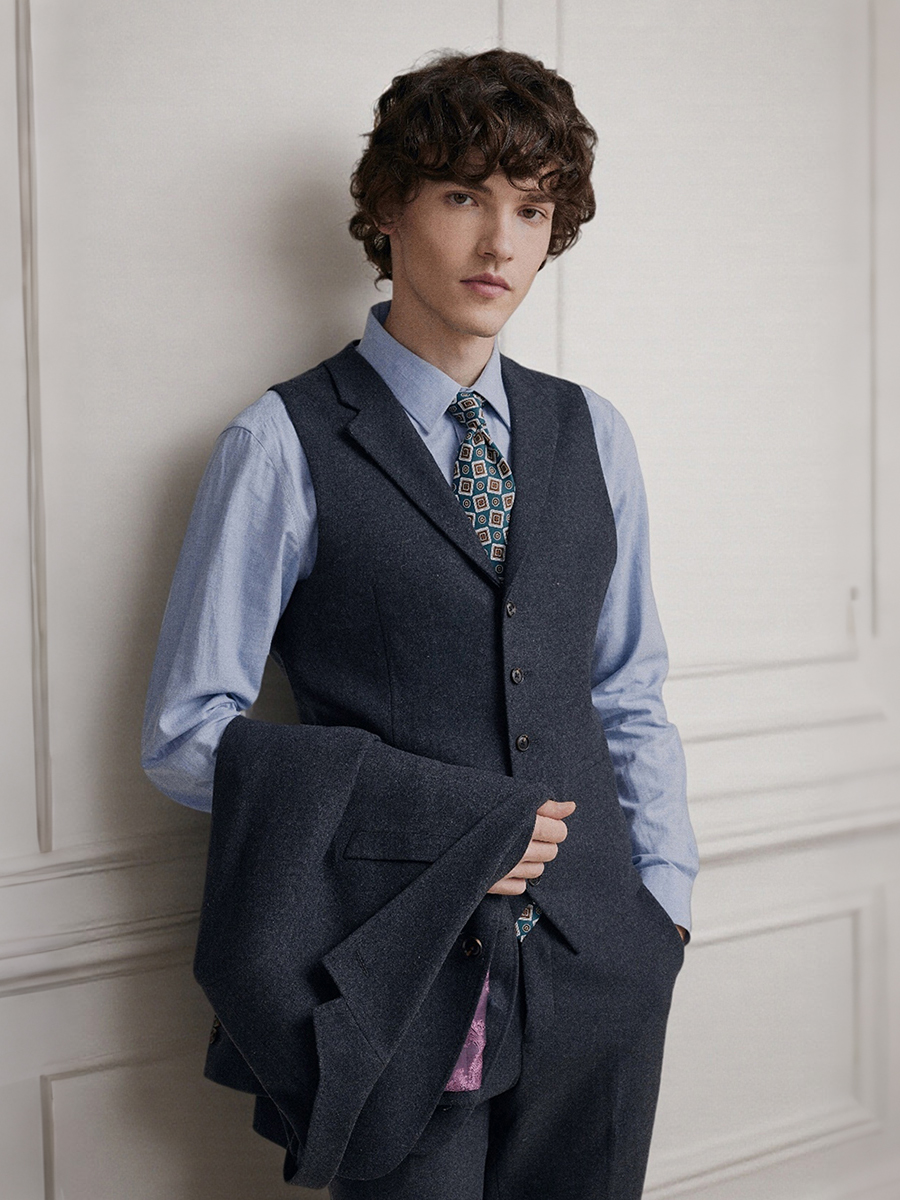 Premium Grey 55% Wool Men's Su - مراجعة Men'S Formal Wear Attire وسعره