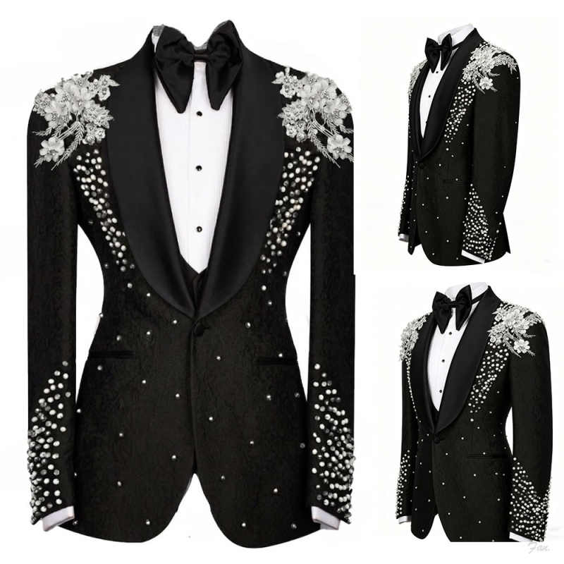 Sparkly Crystals Suit For Men  - مراجعة Men'S Formal Dinner Wear وسعره