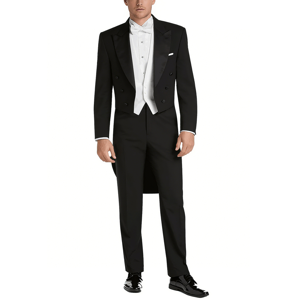 Men's Satin Peak Lapel Suit Se - مراجعة Men Formal Wear Pants وسعره