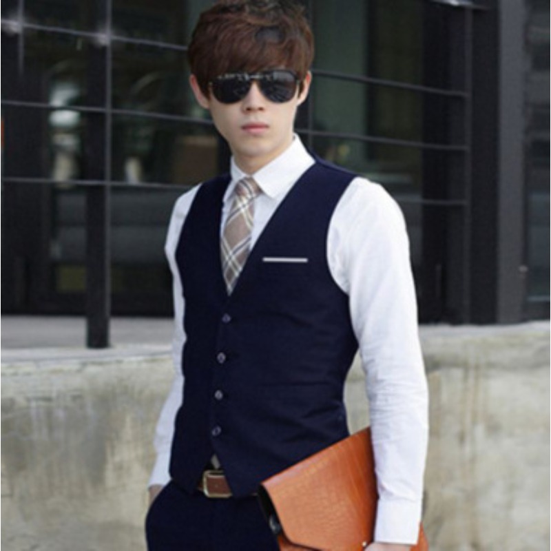 Men British Slim Fit Suit Vest - مراجعة Men'S Formal Wear For Office وسعره