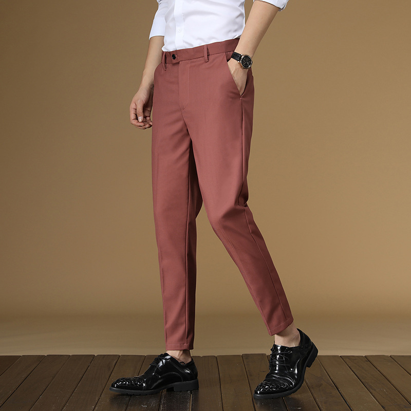 Summer Suit Pants Men Red Blac - مراجعة Men'S Formal Wear For Office وسعره