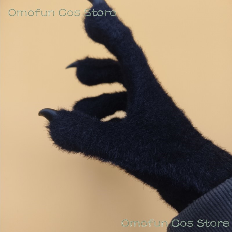 Fursuit Gloves Furry Cosplay N - مراجعة Formal Wear Gloves Men وسعره