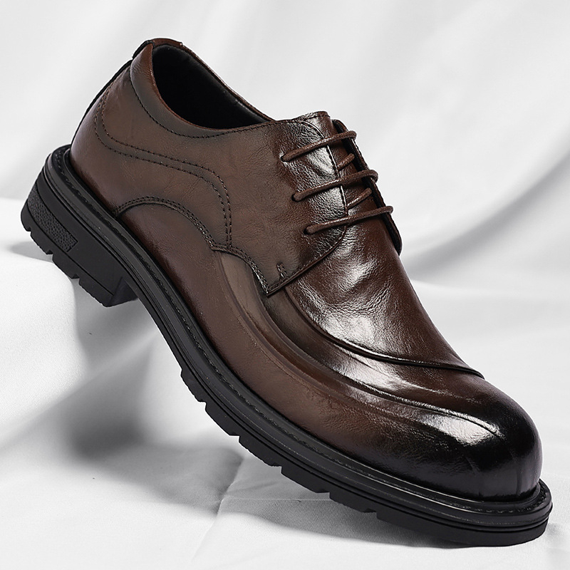 Brown Burnished Genuine Leathe - مراجعة Men'S Formal Wear For Office وسعره