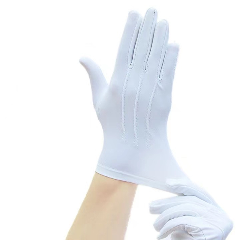 2Pairs White Cotton Gloves Men - مراجعة Formal Wear Gloves Men وسعره