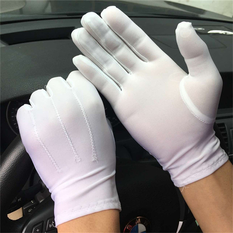 2Pairs White Cotton Gloves Men - مراجعة Formal Wear Gloves Men وسعره