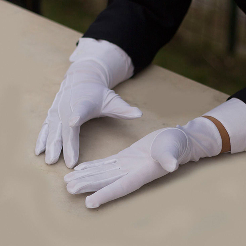 2Pairs White Cotton Gloves Men - مراجعة Formal Wear Gloves Men وسعره