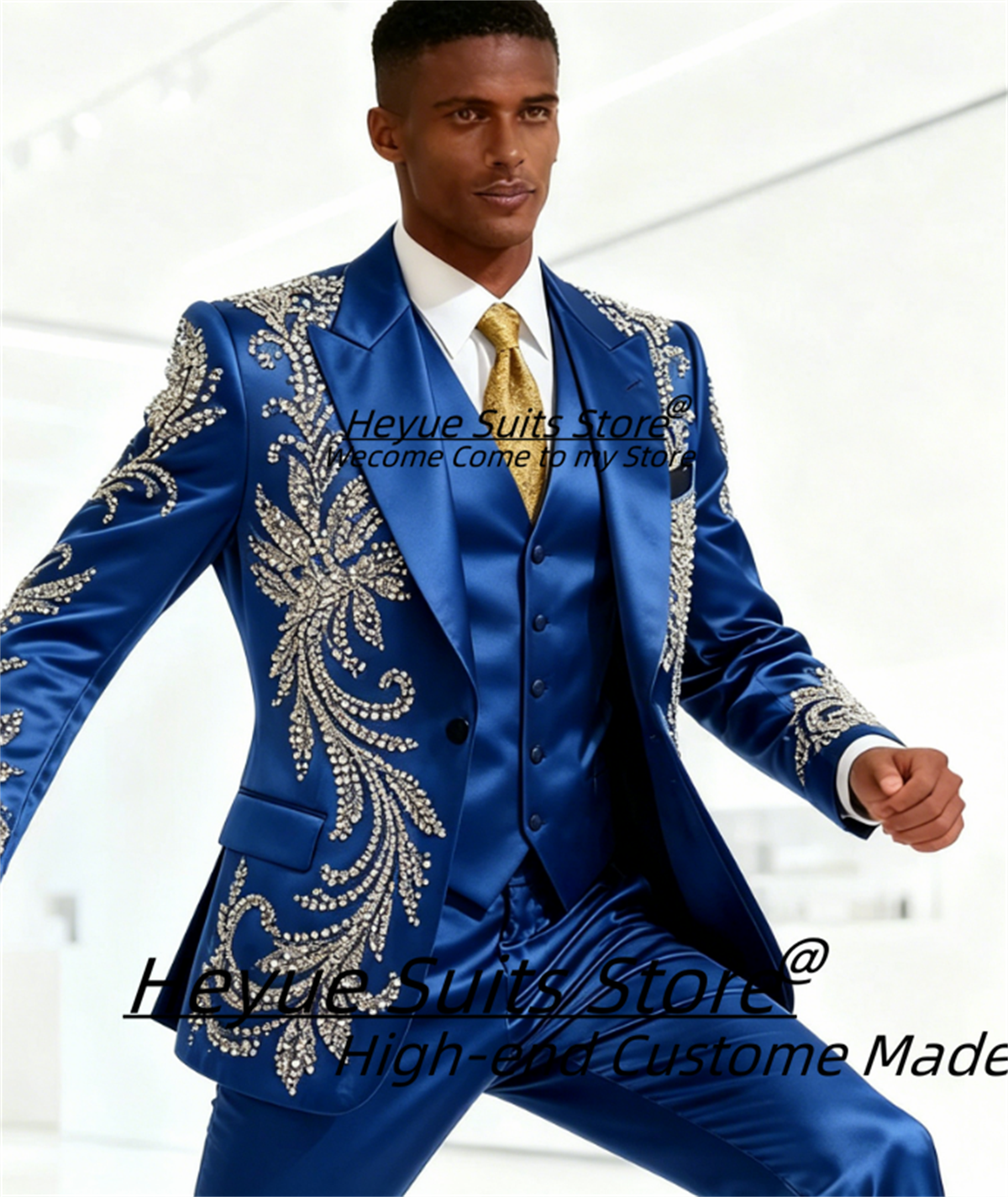 High End Customized Men Suit L - مراجعة Men Formal Wear Wedding وسعره