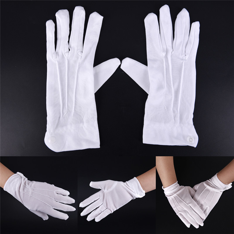 1Pair White Formal Gloves Men  - مراجعة Formal Wear Gloves Men وسعره