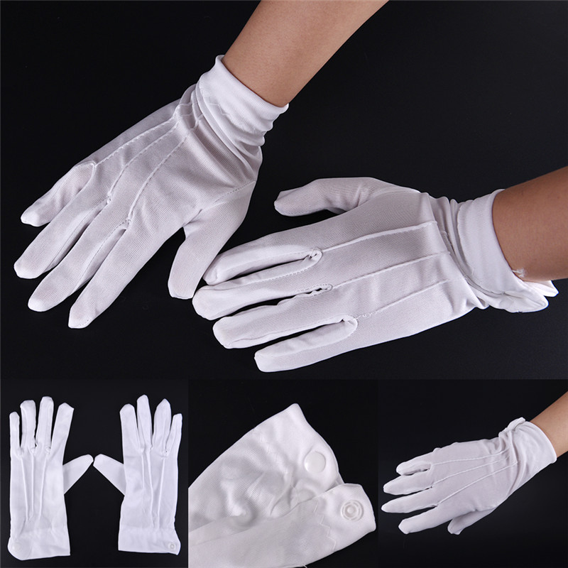 1Pair White Formal Gloves Men  - مراجعة Formal Wear Gloves Men وسعره