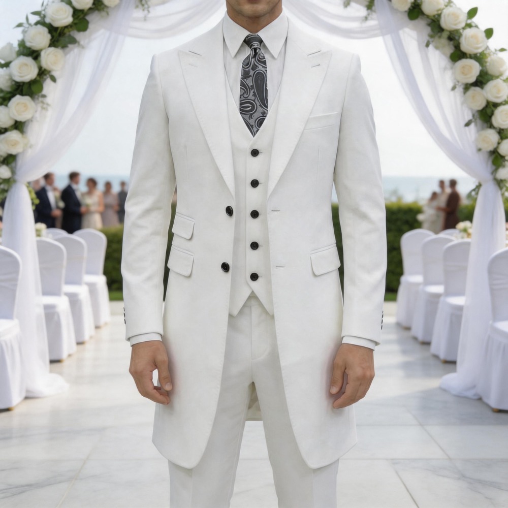 Slim Fit 3 Pieces Formal Men S - مراجعة Men Formal Wear For Summer وسعره