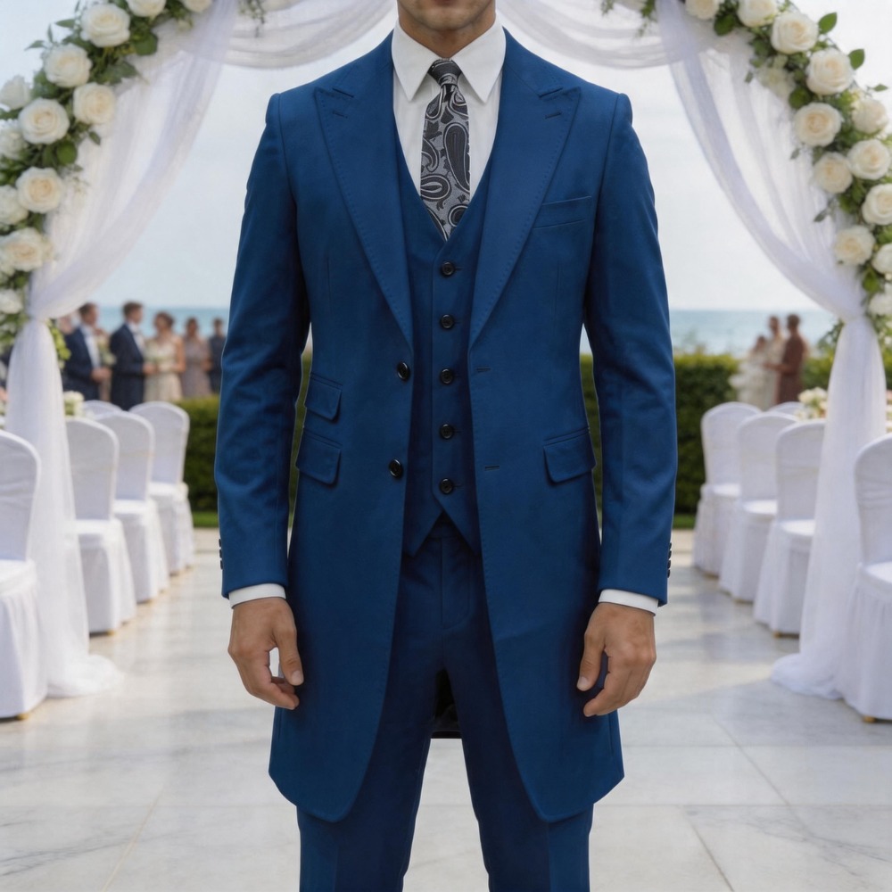 Slim Fit 3 Pieces Formal Men S - مراجعة Men Formal Wear For Summer وسعره