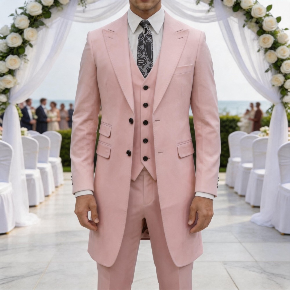 Slim Fit 3 Pieces Formal Men S - مراجعة Men Formal Wear For Summer وسعره
