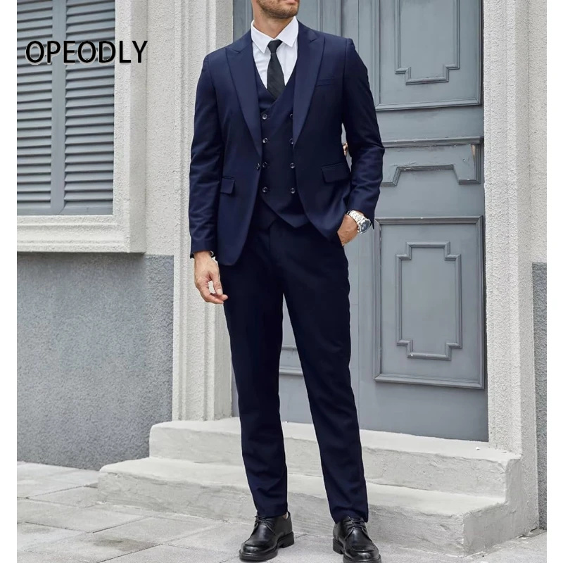 OPEODLY Men 3 Piece Suit Slim  - مراجعة Men'S Formal Dinner Wear وسعره