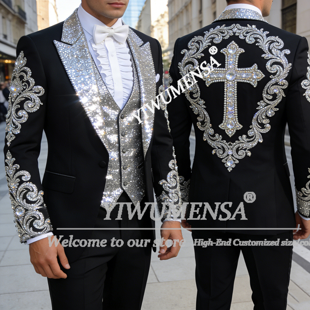 Luxury Men's Suit Sparkly Bead - مراجعة Men'S Formal Wear Attire وسعره
