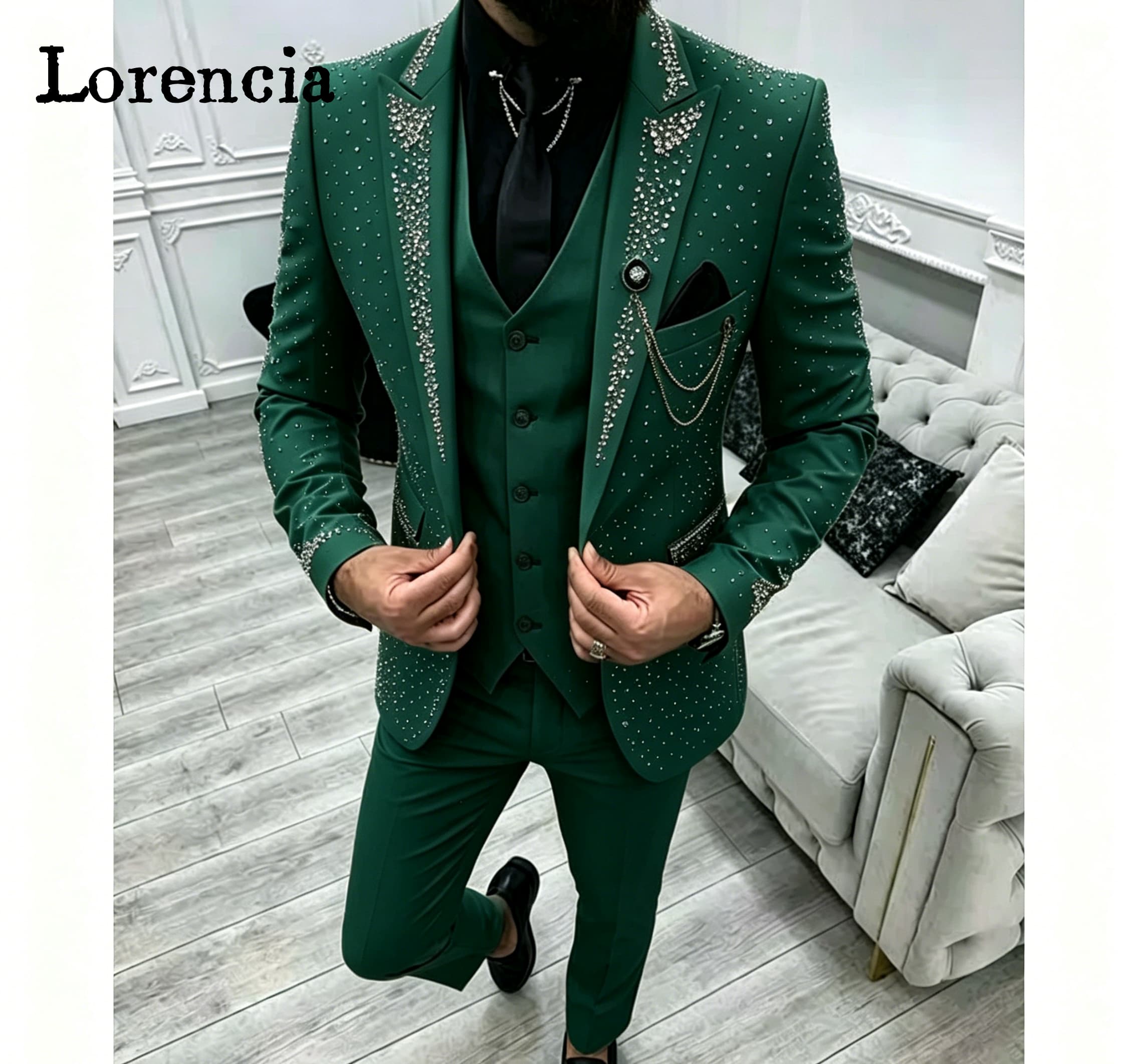 Luxury 3 Piece Formal Men's Su - مراجعة Men Formal Wear Pants وسعره