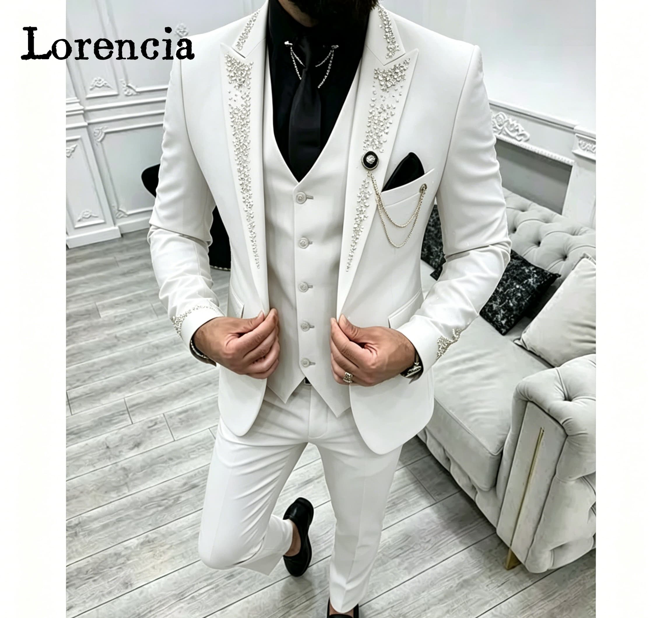 Luxury 3 Piece Formal Men's Su - مراجعة Men Formal Wear Pants وسعره