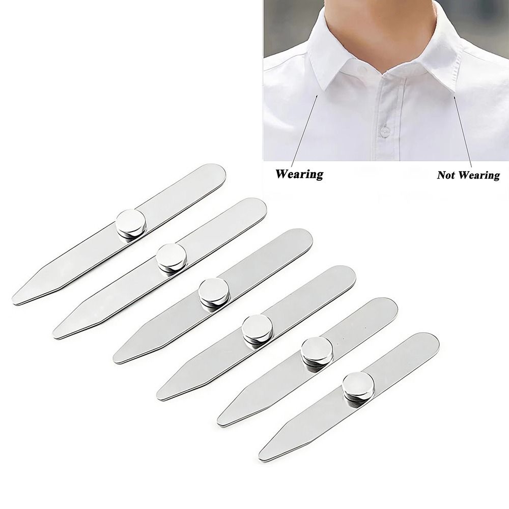 6Pcs Durable Stainless Steel C - مراجعة Collar Stay Metal وسعره