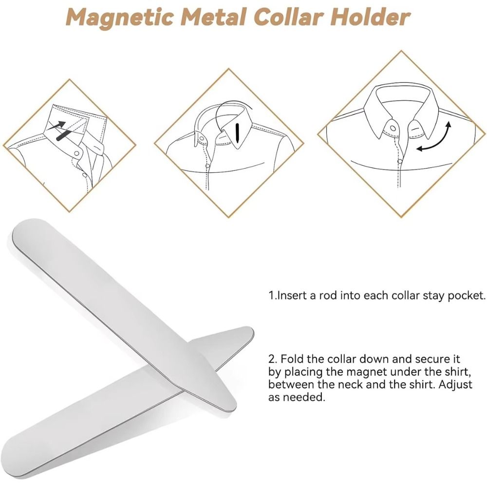 6Pcs Durable Stainless Steel C - مراجعة Collar Stay Metal وسعره