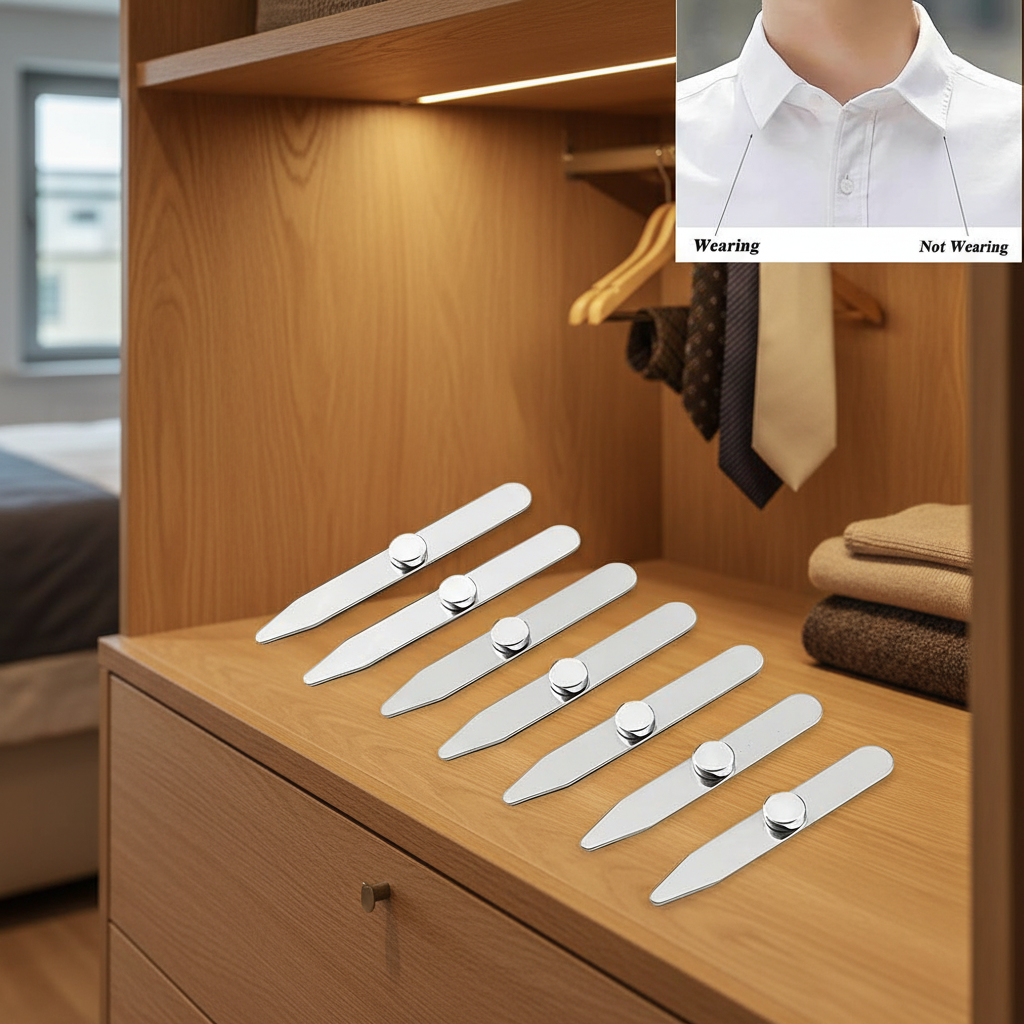 6Pcs New Stainless Steel Colla - مراجعة Collar Stay Metal وسعره