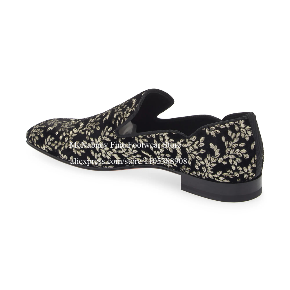 Black Silk Velvet Slip On Loaf - مراجعة Men Formal Wear Wedding وسعره