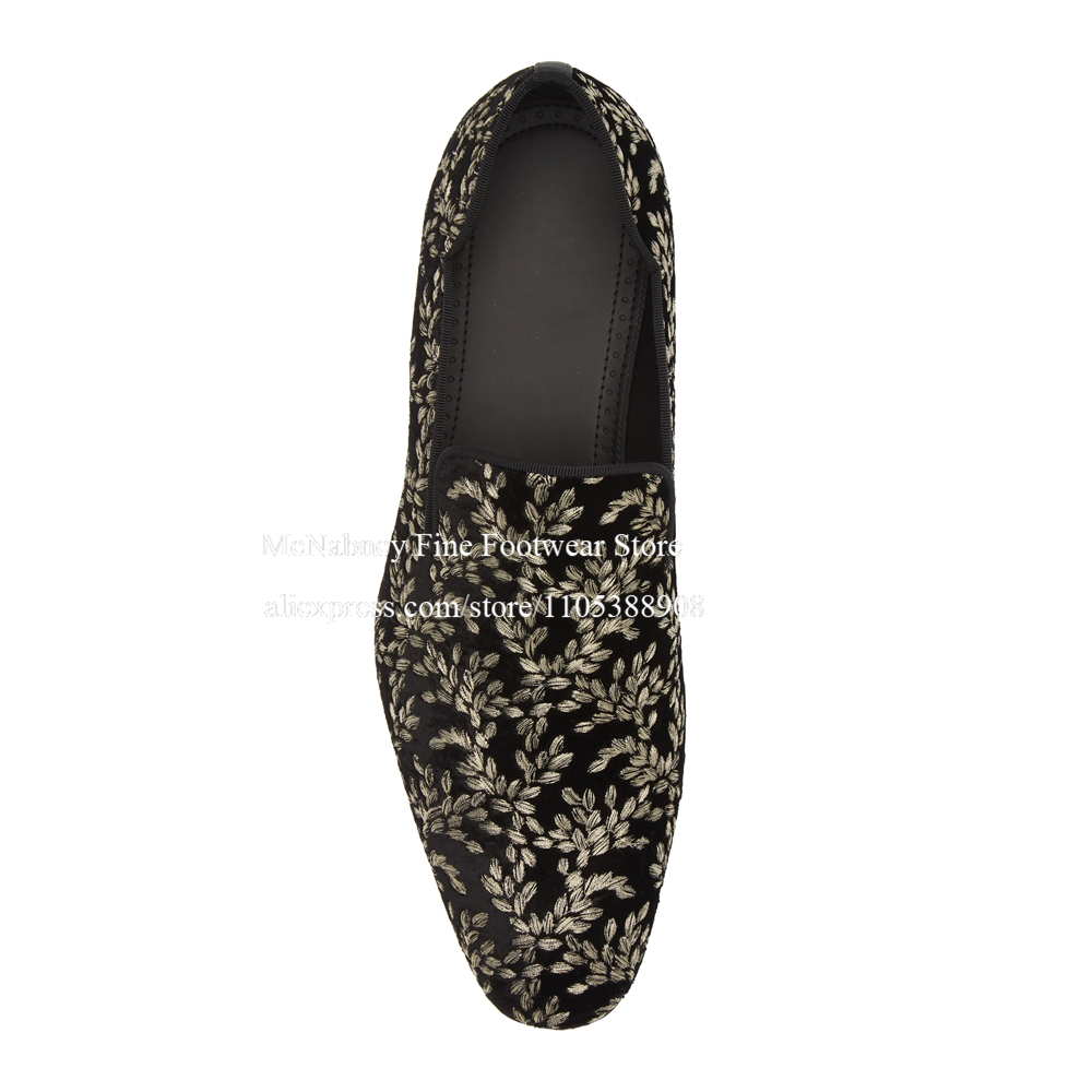 Black Silk Velvet Slip On Loaf - مراجعة Men Formal Wear Wedding وسعره