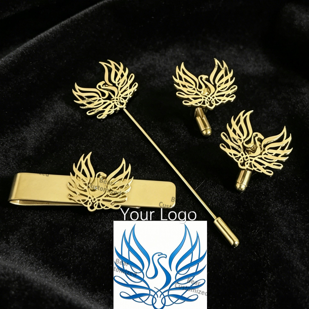 Custom Cufflink Tie Set Bar Pe - مراجعة Men Formal Wear Wedding وسعره