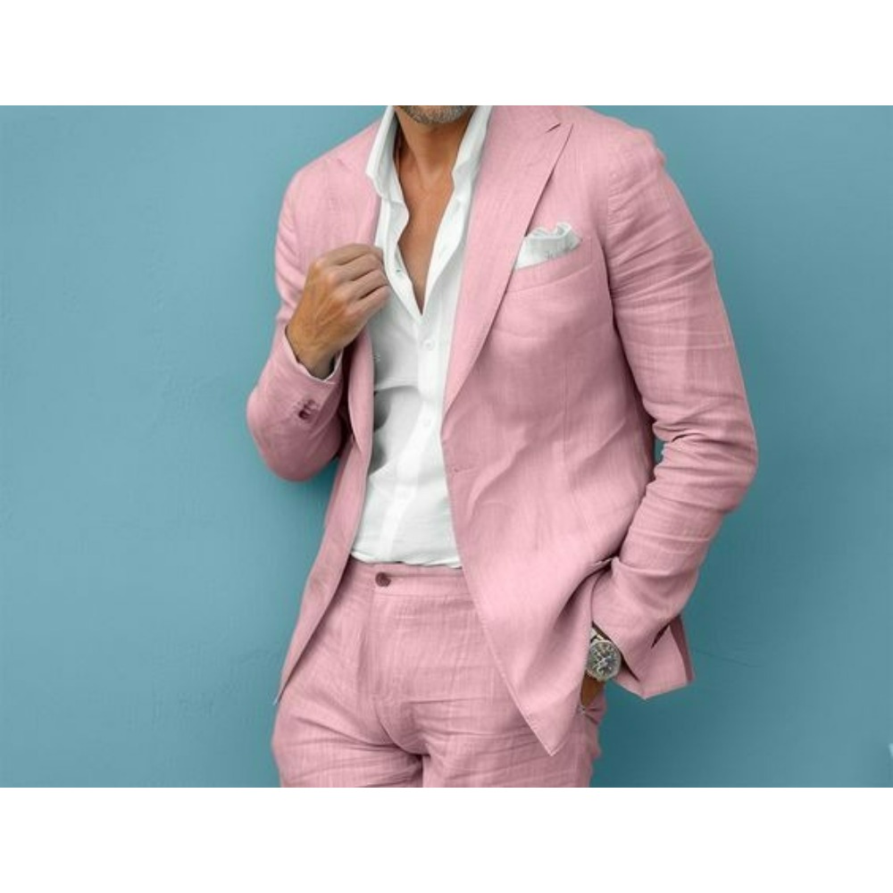 Linen Wedding Men Suits Slim F - مراجعة Men Formal Wear For Summer وسعره