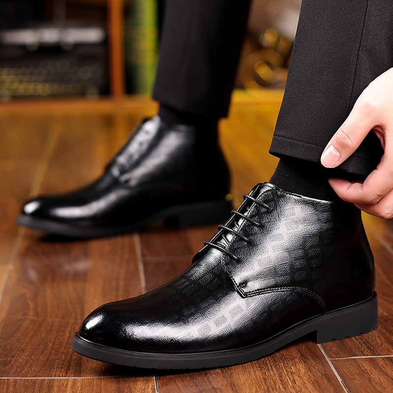 Men's British Style 2025 Winte - مراجعة Men Formal Wear With Boots وسعره
