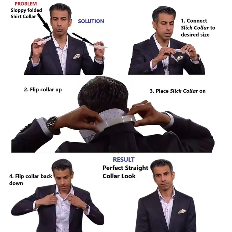 Adjustable Shirt Collar Suppor - مراجعة Collar Stay Metal وسعره