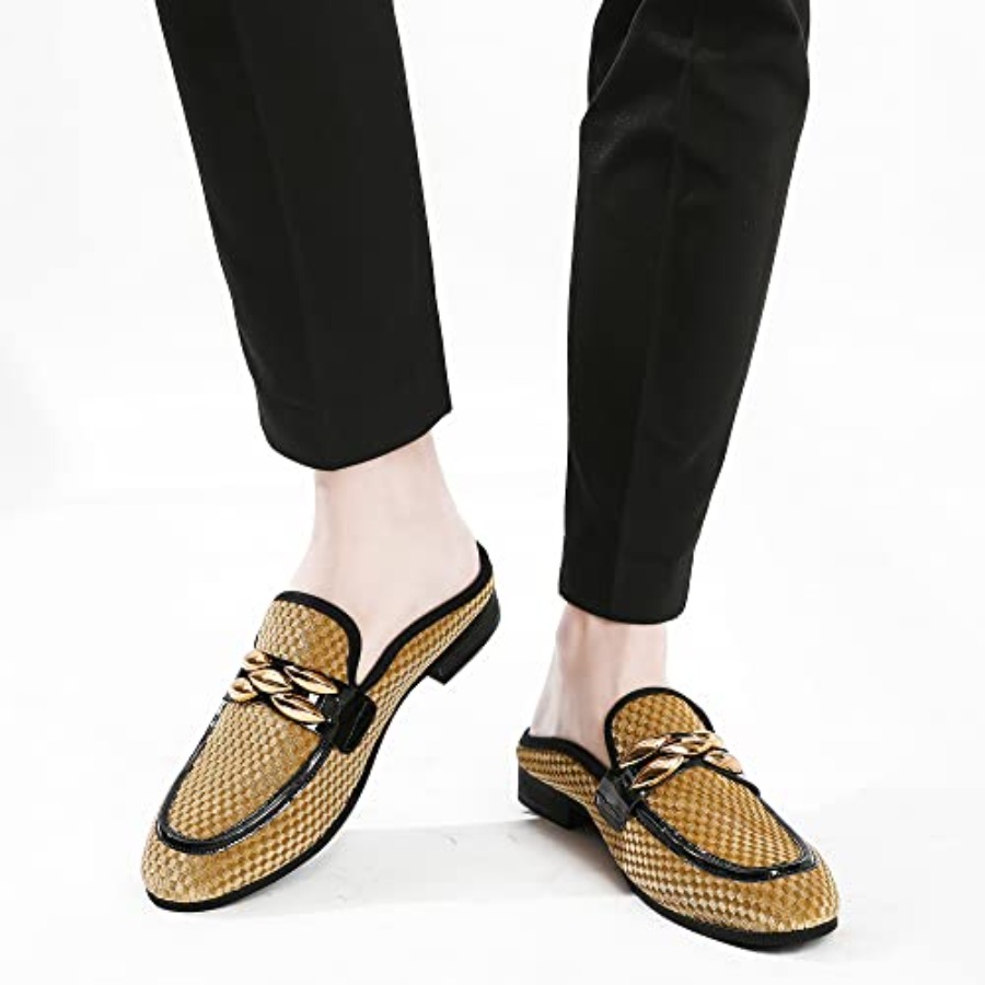 Men's Slip-on Mule Sandals Loa - مراجعة Men'S Formal Wear Slippers وسعره