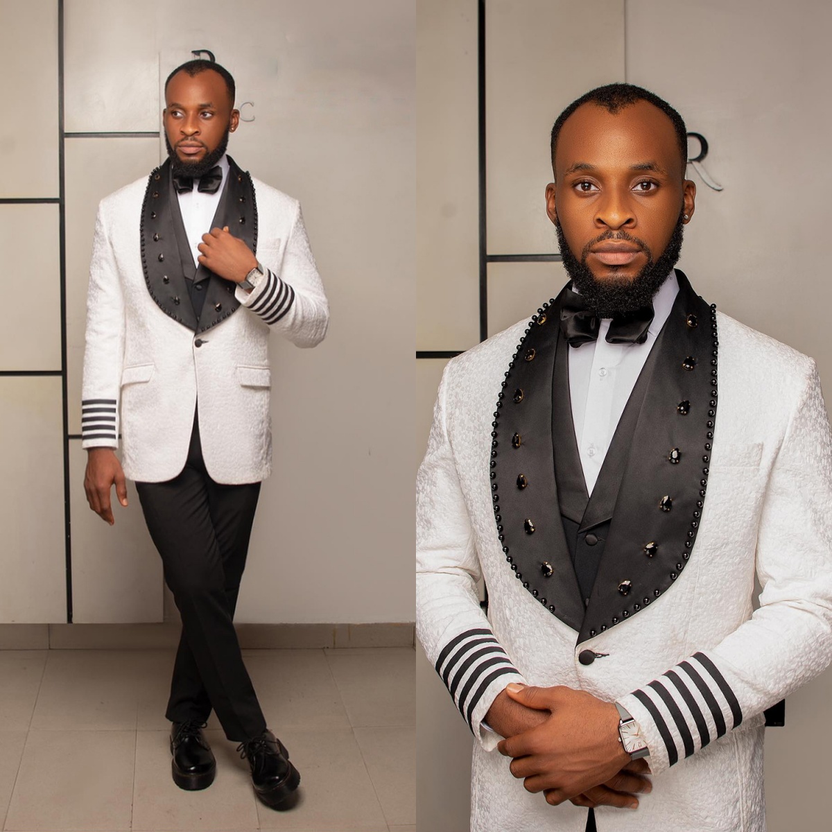 Customized Men Wedding Tuxedos - مراجعة Men'S Formal Dinner Wear وسعره