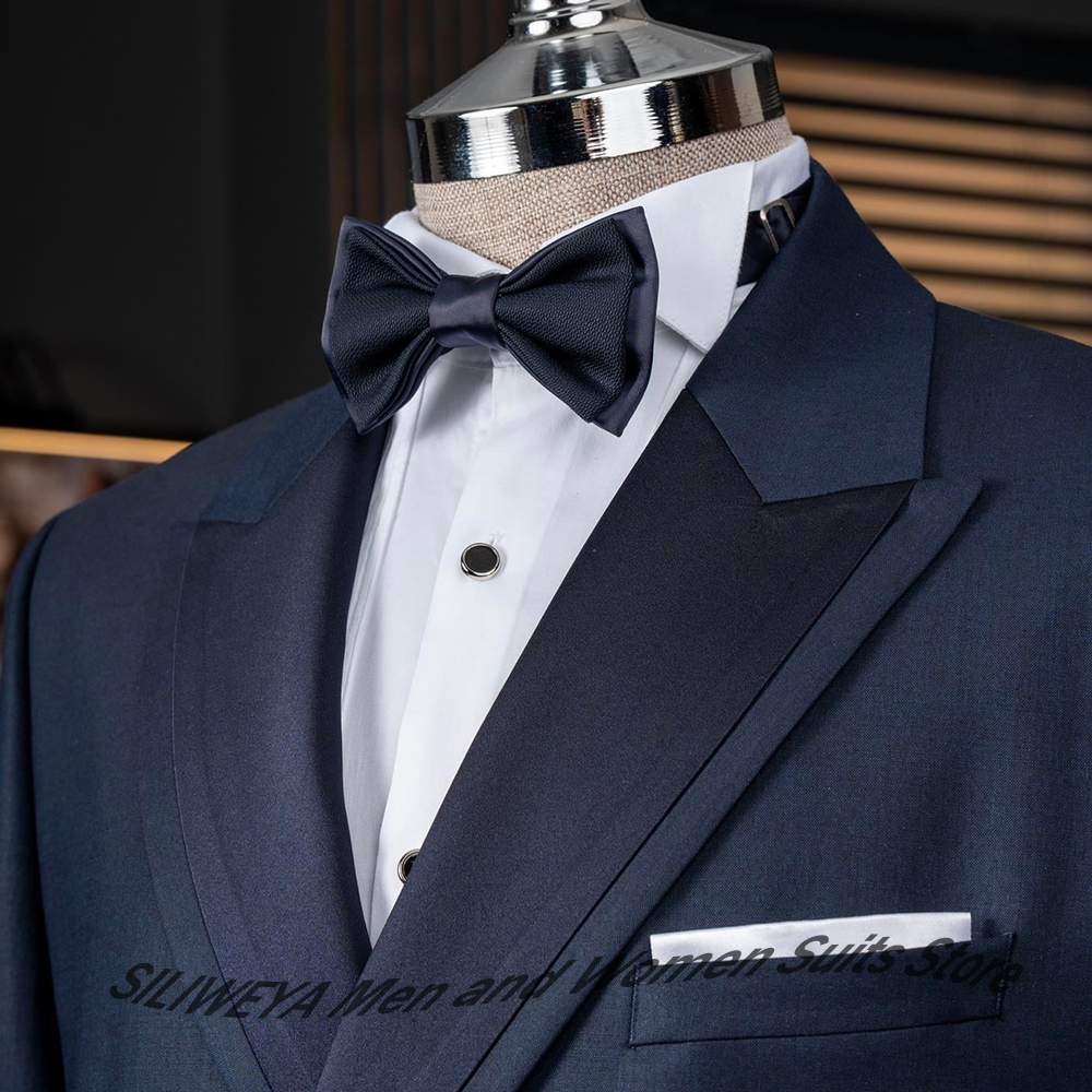Men's Navy Blue Double Breaste - مراجعة Men'S Formal Dinner Wear وسعره