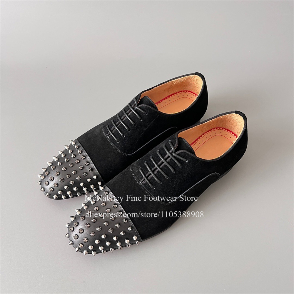 Spike Studs Leather Dress Shoe - مراجعة Men Formal Wear Wedding وسعره
