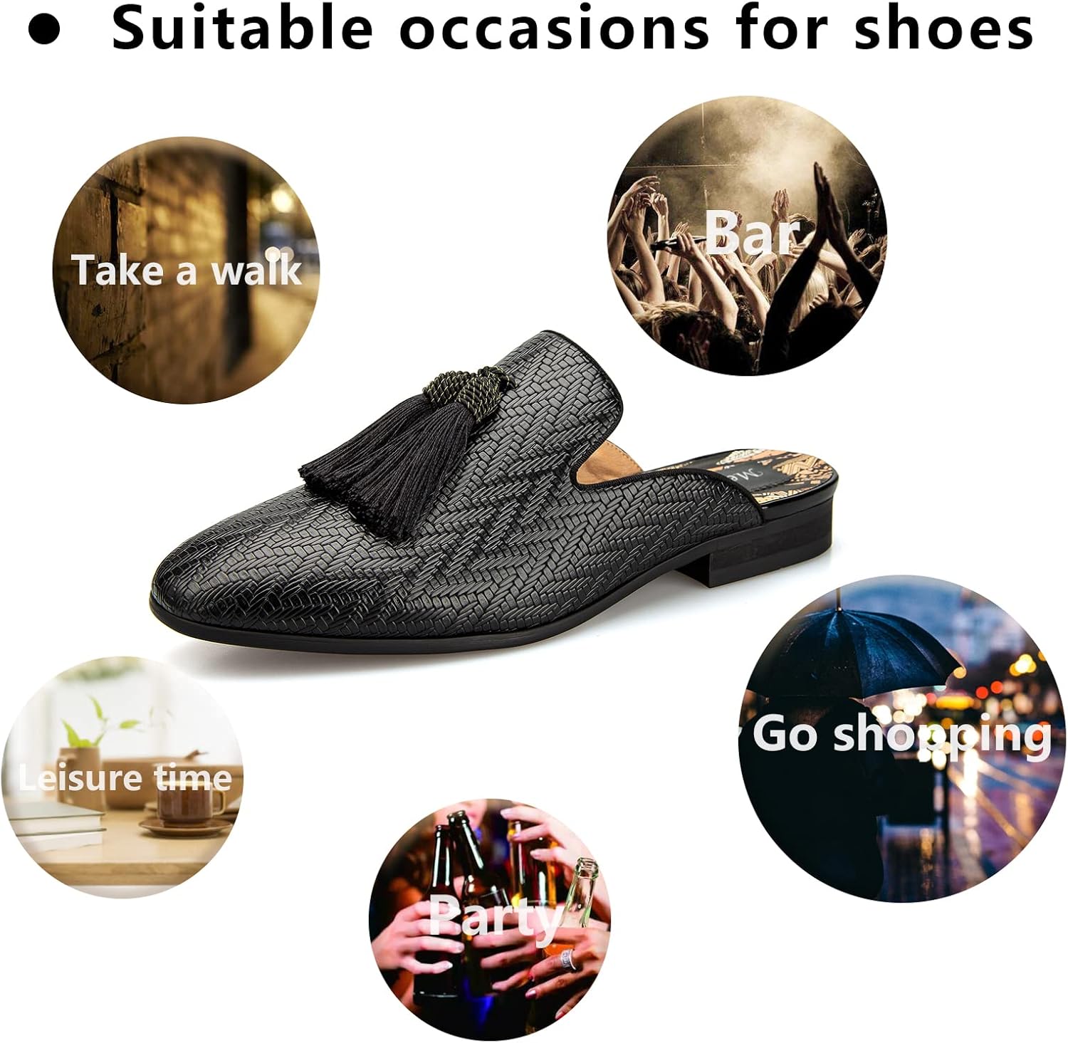 Leather Slippers Breathable Su - مراجعة Men'S Formal Wear Slippers وسعره