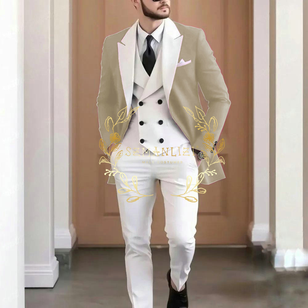 Elegant Burgundy 3-pieces Men' - مراجعة Men Formal Wear Pants وسعره
