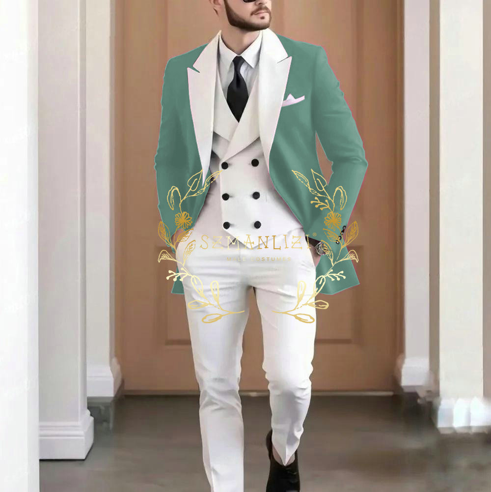 Elegant Burgundy 3-pieces Men' - مراجعة Men Formal Wear Pants وسعره