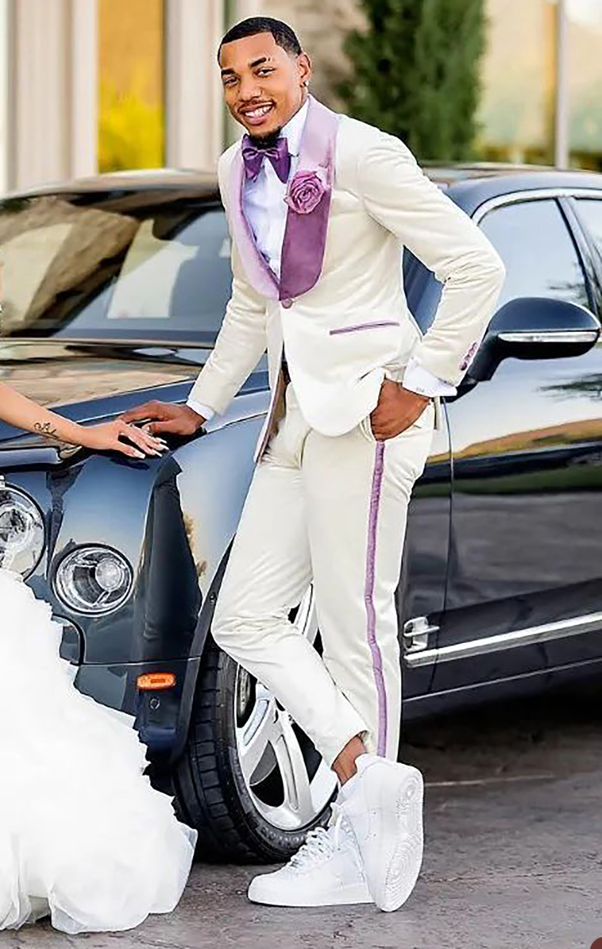 White Men Suit Set 2 Piece Bla - مراجعة Men Formal Wear Purple وسعره